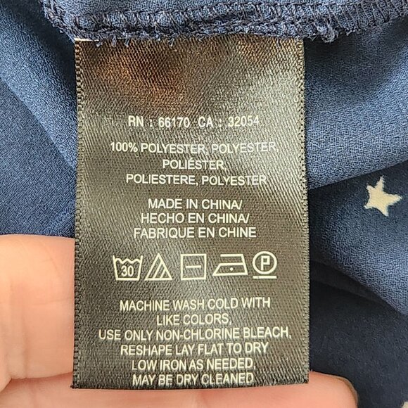 Maeve Anthropologie Teni blue star laser cut blouse top shirt - Picture 6 of 12